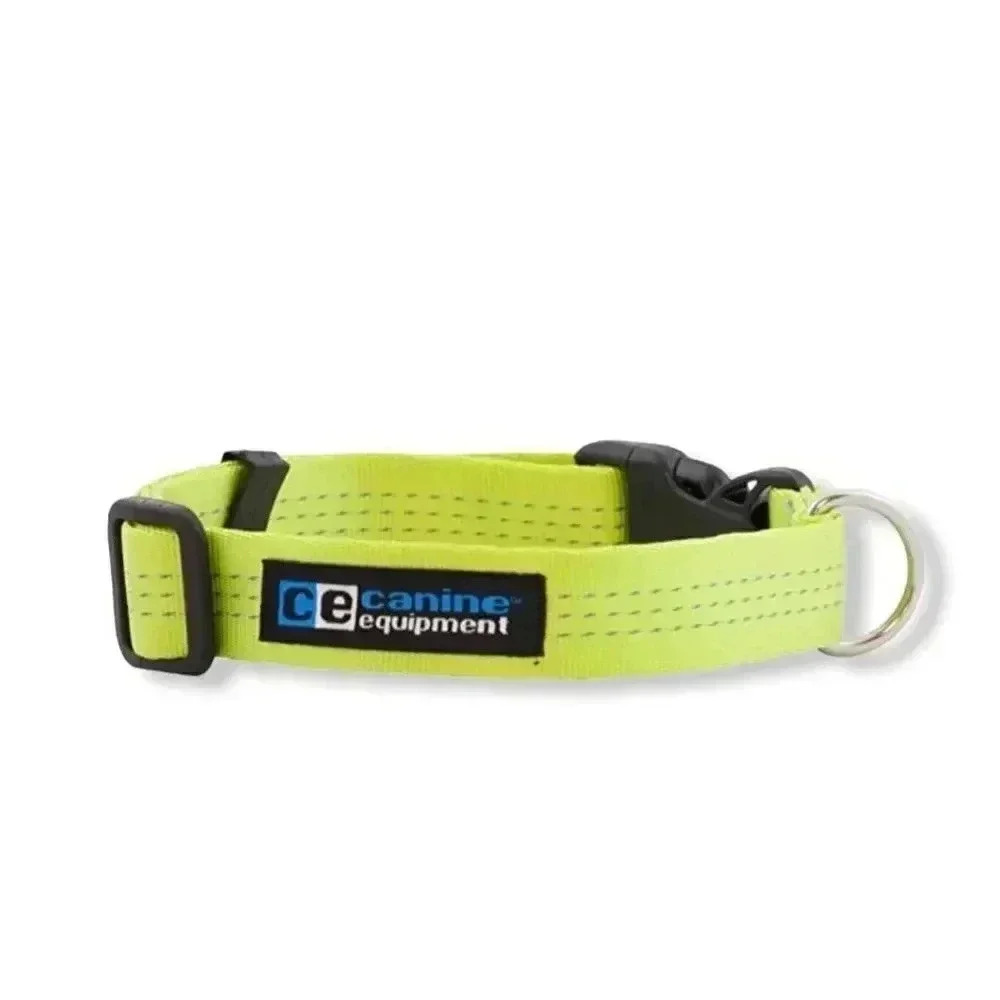 Canine Equipment Technika 3/4-Inch Utility Dog Collar, Small, Lime